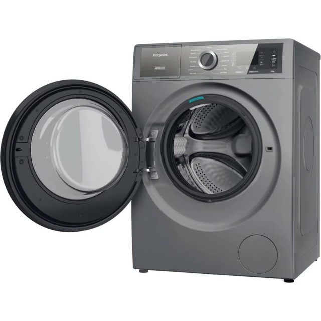 Hotpoint H8W046SBUK 10kg 1400 Spin Washing Machine - Silver