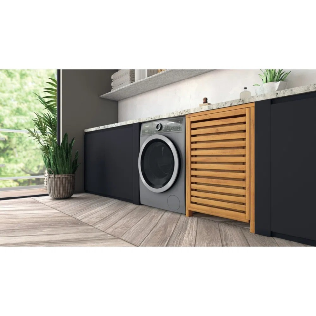 Hotpoint H8W046SBUK 10kg 1400 Spin Washing Machine - Silver