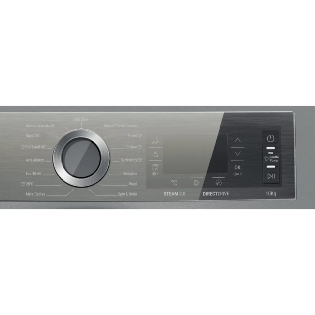 Hotpoint H8W046SBUK 10kg 1400 Spin Washing Machine - Silver
