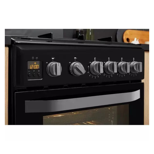 Hotpoint HD5G00CCBK 50cm Gas Cooker with Lid - Black