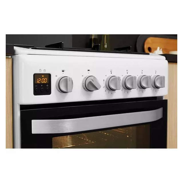 Hotpoint HD5G00CCW 50cm Double Gas Cooker with Lid - White