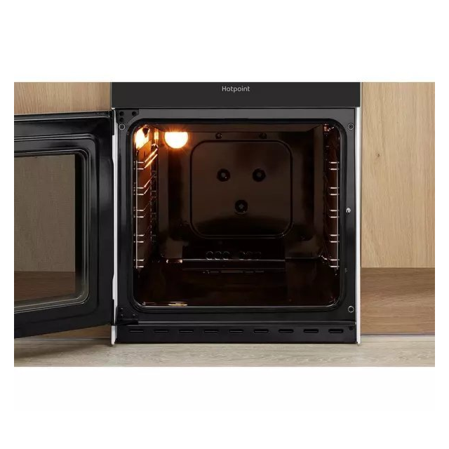 Hotpoint HD5G00CCW 50cm Double Gas Cooker with Lid - White