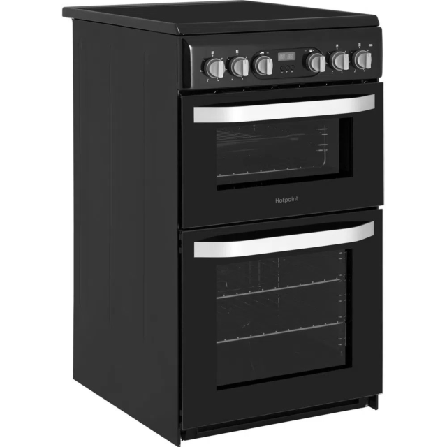 Hotpoint HD5V93CCB Ceramic Double Electric Cooker