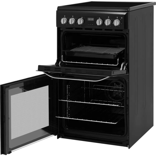 Hotpoint HD5V93CCB Ceramic Double Electric Cooker