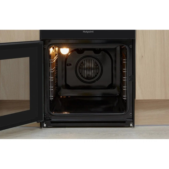 Hotpoint HD5V93CCB Ceramic Double Electric Cooker