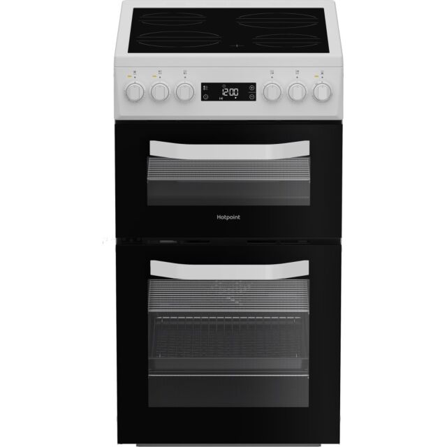 Hotpoint HDE5VDCW Electric Freestanding Double Cooker: 50Cm White