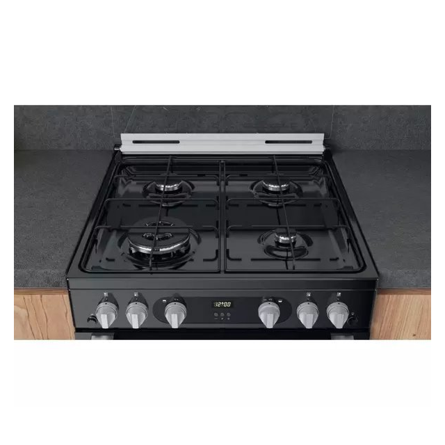 Hotpoint HDM67G0C2CB 60 cm Double Gas Cooker - Black