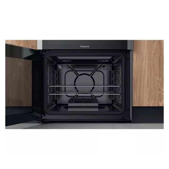 Hotpoint HDM67G0CCX 60cm Double Gas Cooker - Stainless Steel