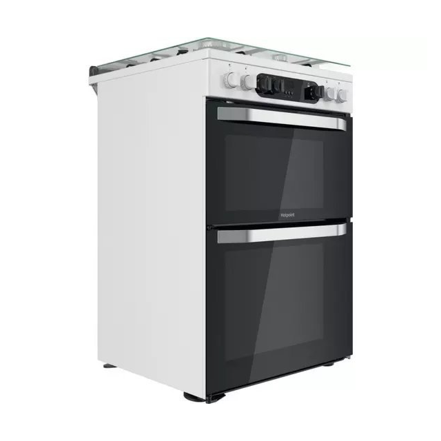 Hotpoint HDM67G9C2CW 60 cm Dual Fuel Cooker - White