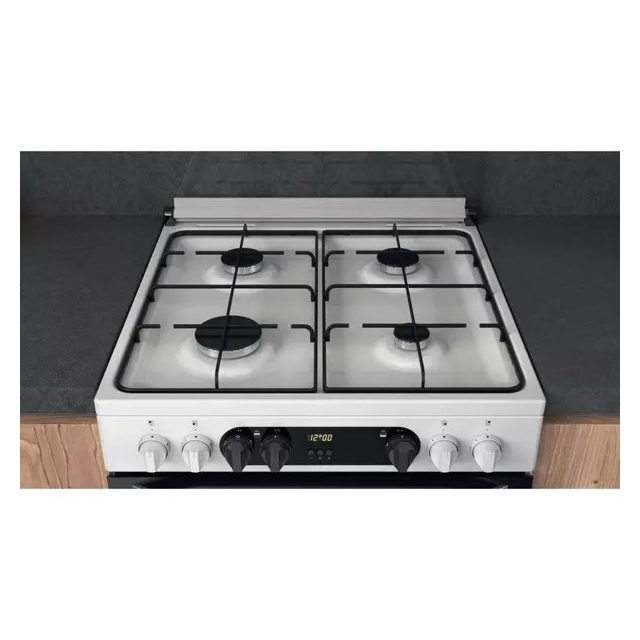 Hotpoint HDM67G9C2CW 60 cm Dual Fuel Cooker - White