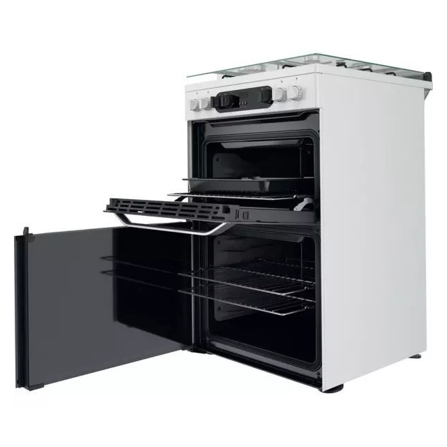 Hotpoint HDM67G9C2CW 60 cm Dual Fuel Cooker - White