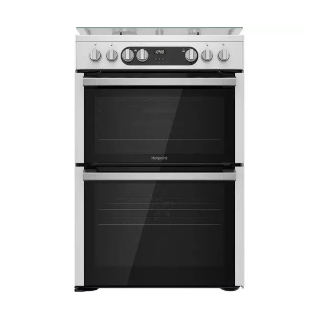 Hotpoint HDM67G9C2CX 60 cm Dual Fuel Cooker - Inox