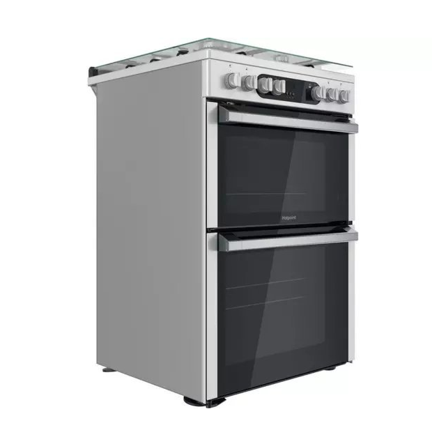 Hotpoint HDM67G9C2CX 60 cm Dual Fuel Cooker - Inox