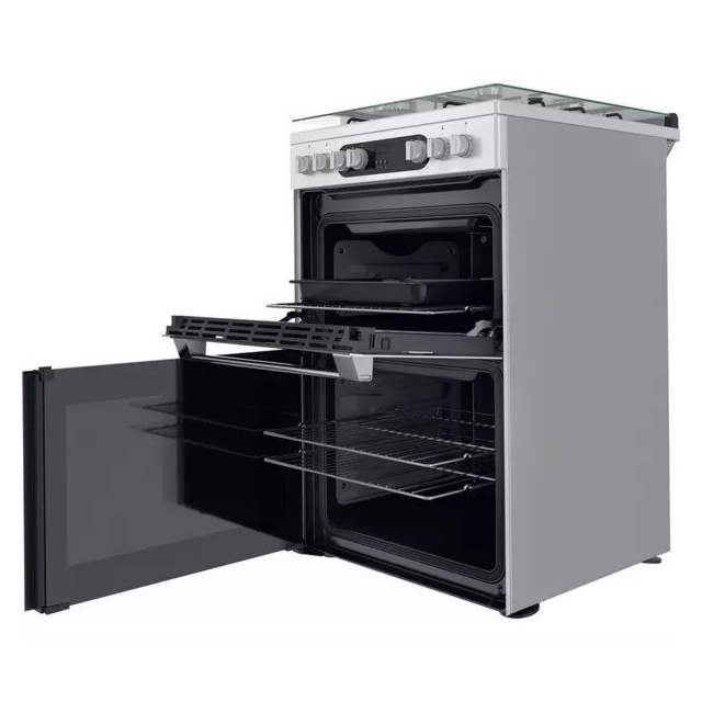 Hotpoint HDM67G9C2CX 60 cm Dual Fuel Cooker - Inox