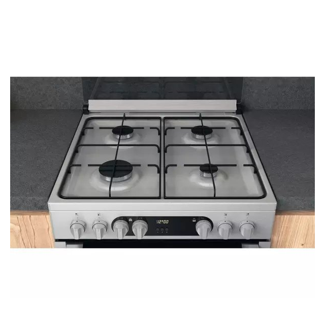 Hotpoint HDM67G9C2CX 60 cm Dual Fuel Cooker - Inox