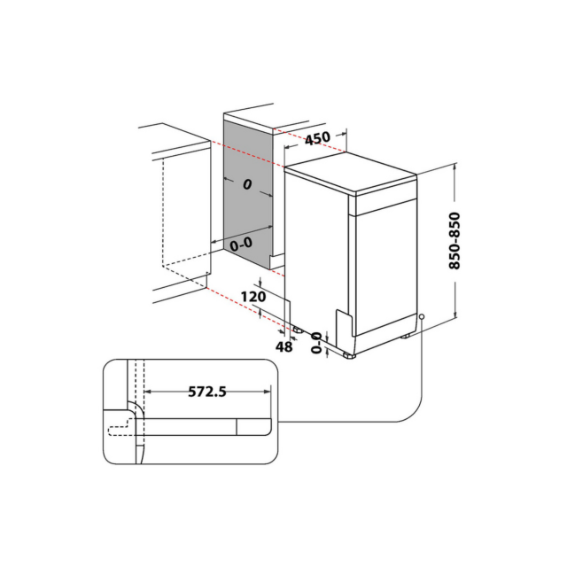 Hotpoint HP2FE10CS90BUK 10 Place Dishwasher Black