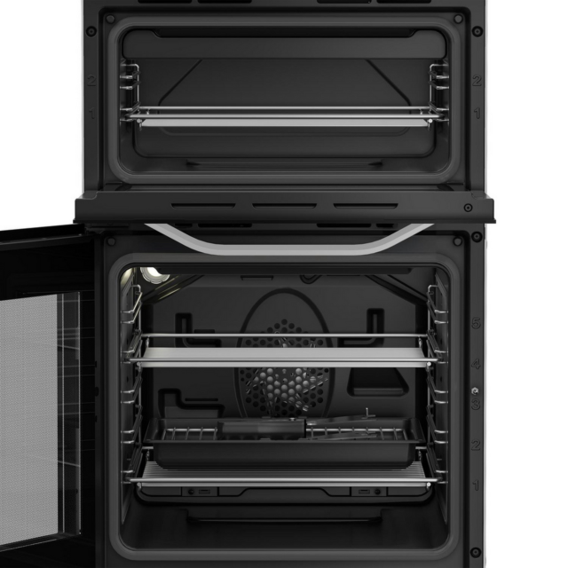 Hotpoint HTE5VCW 50cm Double Oven Electric Cooker White