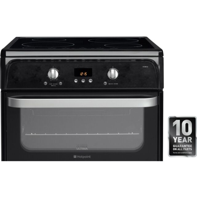 Hotpoint HUI614K 60Cm Fan Double Oven with Induction hob