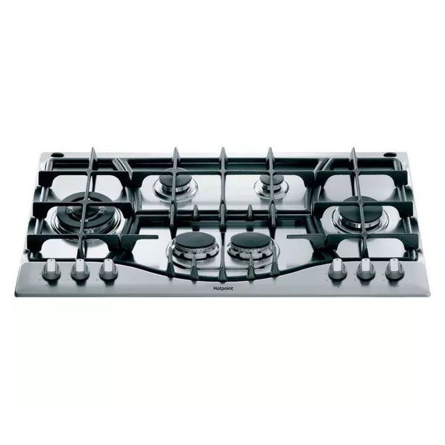 Hotpoint PHC961TSIXH 87cm Flame Control Gas Hob - Inox
