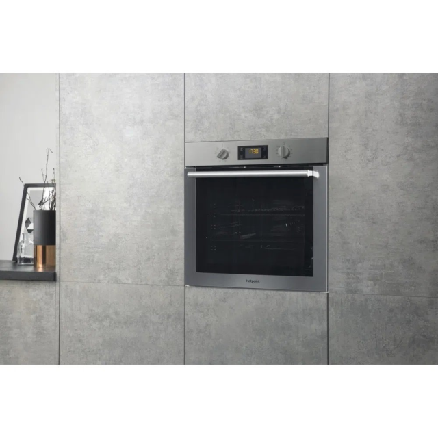 Hotpoint SA4544HIX 59.5cm Built In Electric Single Oven - Inox