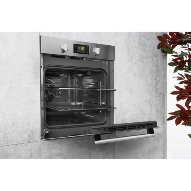 Hotpoint SA4544HIX 59.5cm Built In Electric Single Oven - Inox