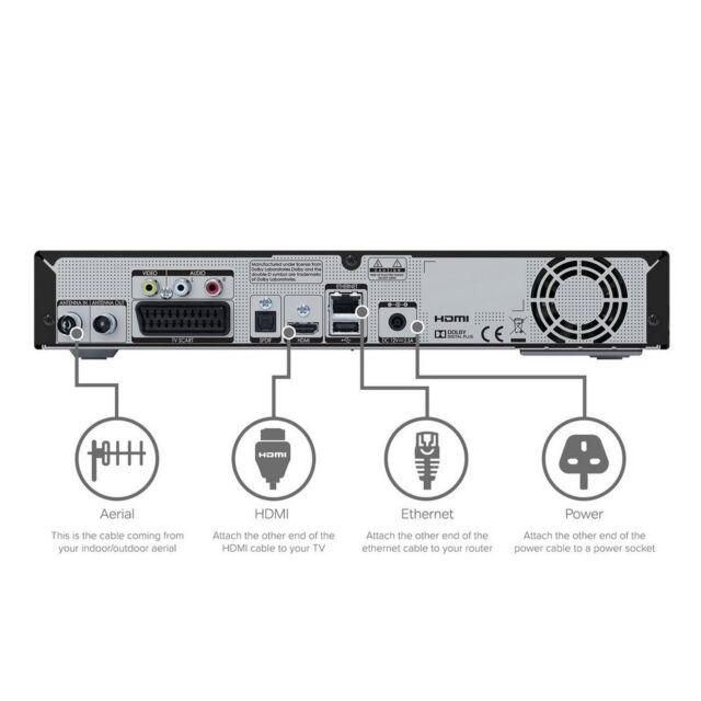 Humax HDR_1800T_500GB HDR-1800T Freeview HD Recorder - 500GB - Black