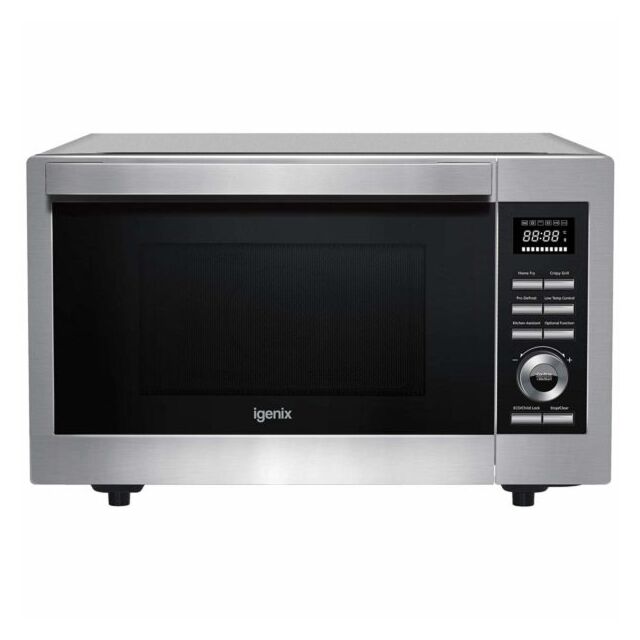 Igenix IG3095 30 Litre 1000W Digital Combi Microwave Brushed Steel