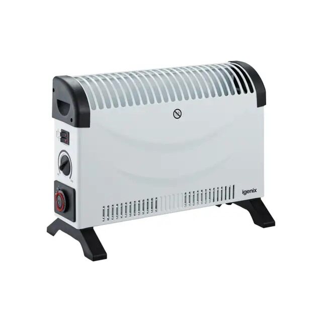 IGENIX IG5250 2Kw Convector Heater With Timer - White