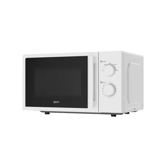 Igenix IGMS0820MSSW 20 Litre 800W Manual Microwave With Stainless Steel Interior