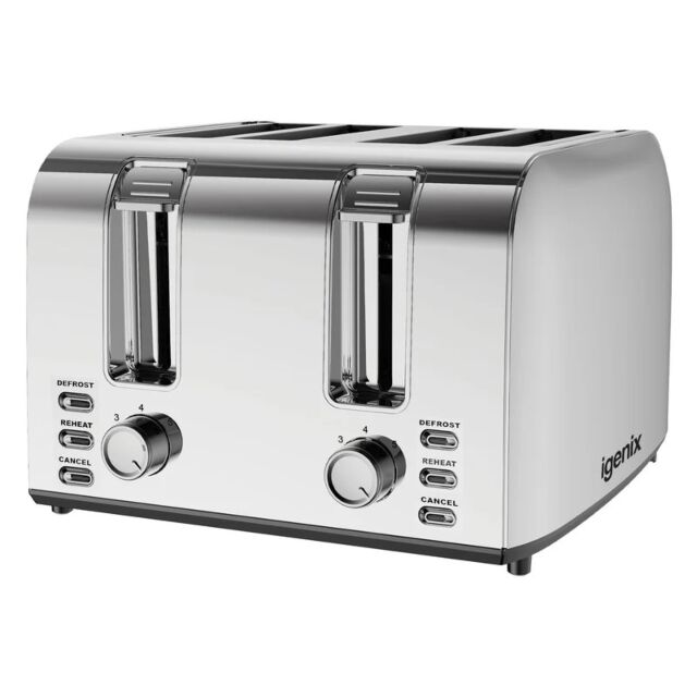 Igenix IGT0409SS 4 Slice Toaster