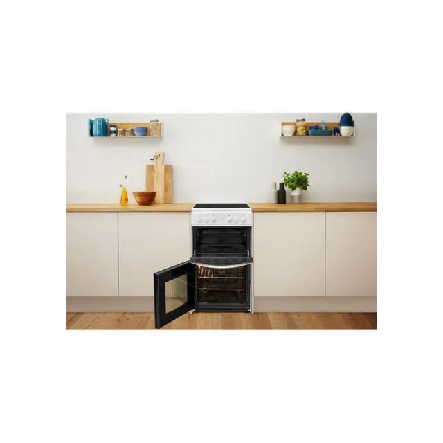 Indesit ID5V92KMW 50cm Electric Ceramic Cooker - White