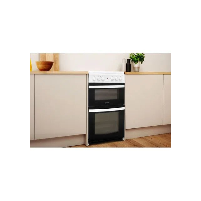Indesit ID5V92KMW 50cm Electric Ceramic Cooker - White