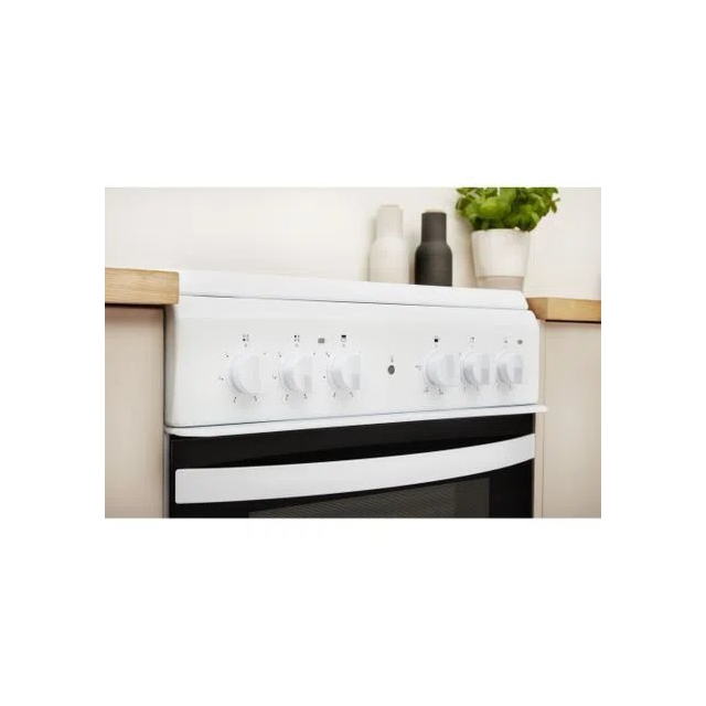 Indesit ID5V92KMW 50cm Electric Ceramic Cooker - White