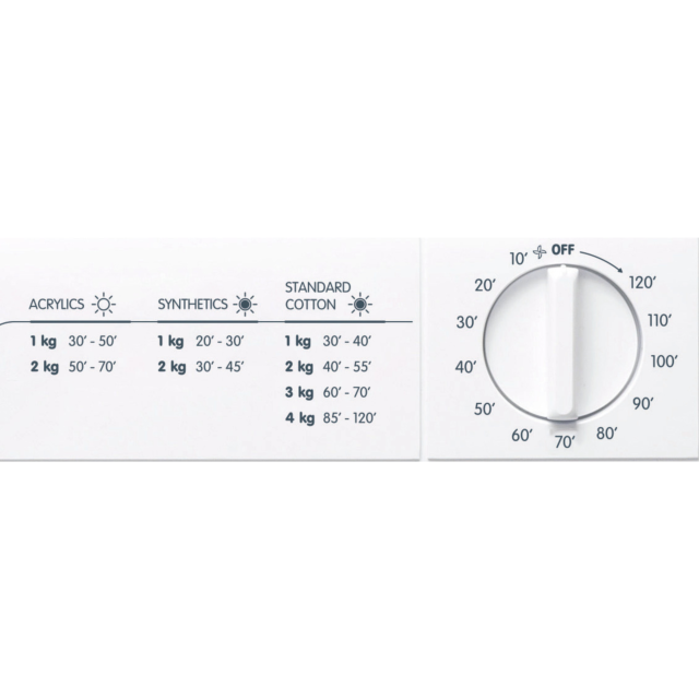 Indesit NIS41V 4kg Vented Tumble Dryer - White with Graphite Door