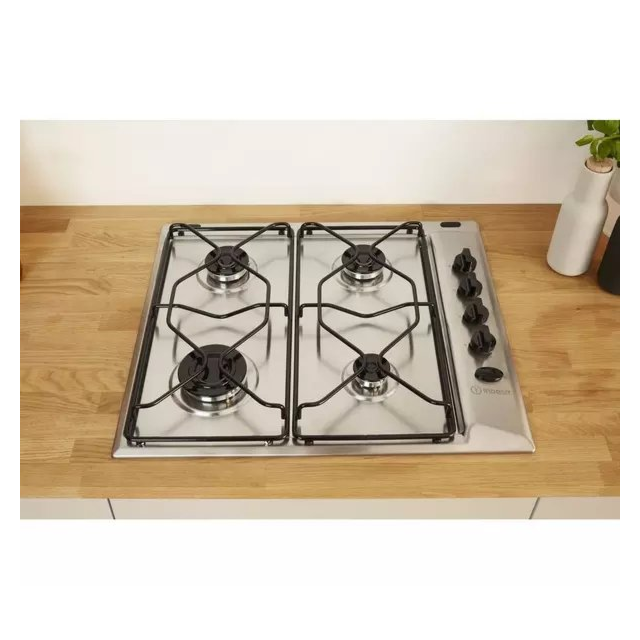 Indesit PAA642IXI Aria PAA642IXI 58cm Gas Hob - Silver
