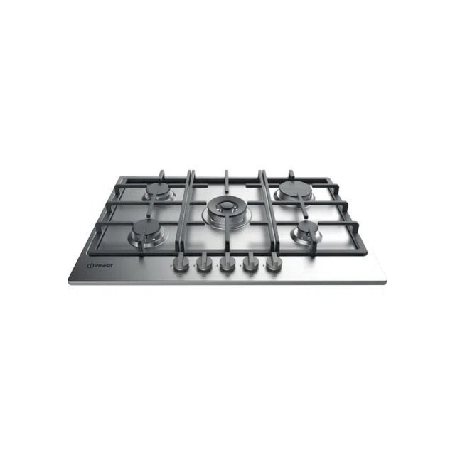 Indesit THP751PIXI 73cm Gas Hob - Stainless Steel