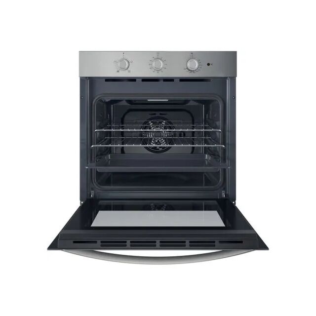 Indesit IO233XUK Single Fan Oven - Enamel Coating - Grill Plus Fan - 66L With 3 Dial With Non digital Timer
