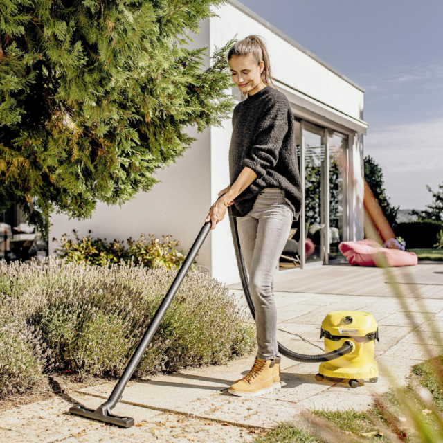 Karcher WD2PLUS Wet & Dry Vacuum Cleaner - Yellow