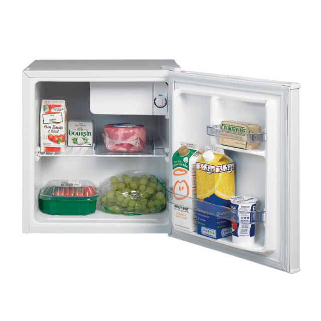 Lec 444410480 LEC R50052W Table top fridge with ice box