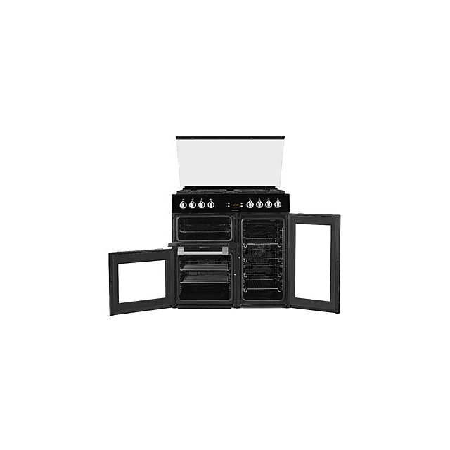 Leisure CC90F531K 90cm Dual Fuel Rangecooker with Triple Oven and Gas Hob - Black