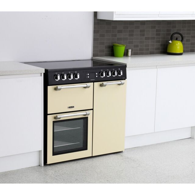 Leisure CK90C230C 90cm Electric Range Cooker with Two Ovens - Cream