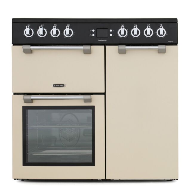 Leisure CK90C230C 90cm Electric Range Cooker with Two Ovens - Cream