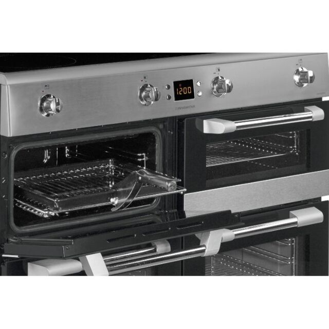 Leisure CS100D510X 100cm Induction Range Cooker with Three Ovens - Stainless Steel