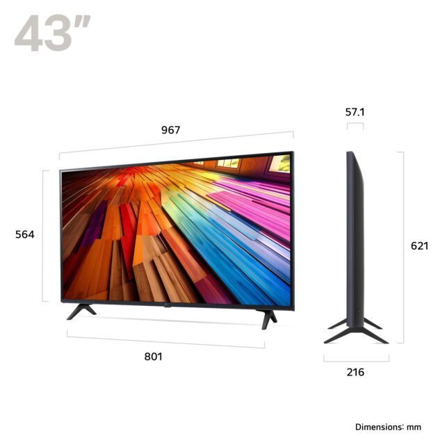 LG 43UT80006LA.AEK 43inch 4K LED Smart TV