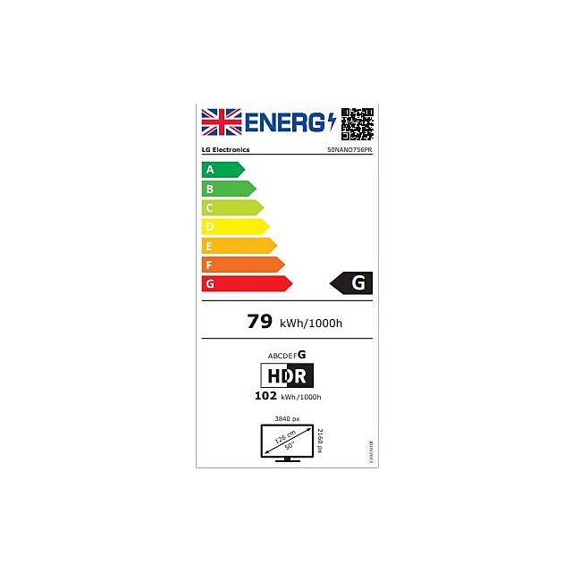 Lg 50NANO756PR 50inch 4K Ultra HD HDR NanoCell Smart TV