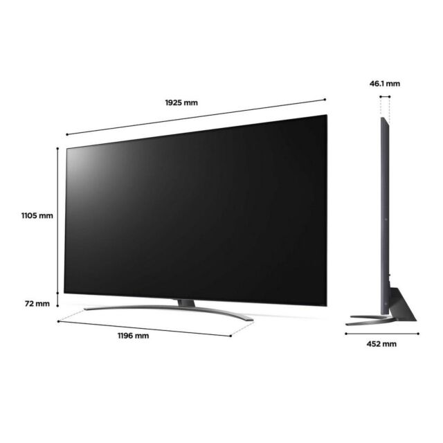 Lg 86QNED816QA_AEK 86inch 4K QNED Smart TV with Voice Assistants