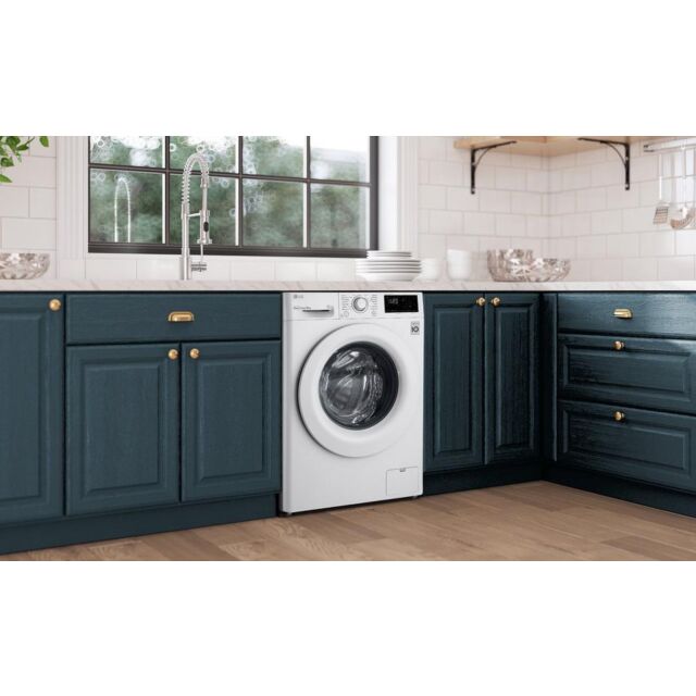 Lg F4V309WNW 9Kg 1400 Spin Washing Machine - White