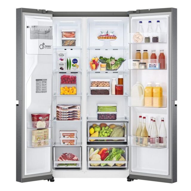 Lg GSLV50DSXM Plumbed American Fridge Freezer - Dark Graphite
