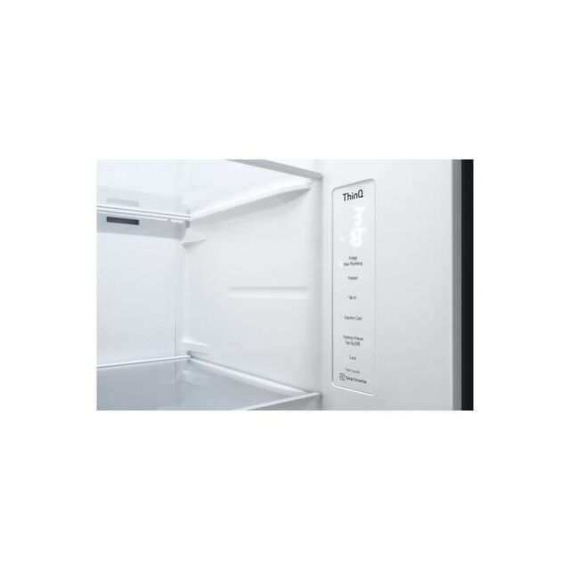 Lg GSLV71PZTF 91.3cm Frost Free American Style Fridge Freezer - Shiny Steel