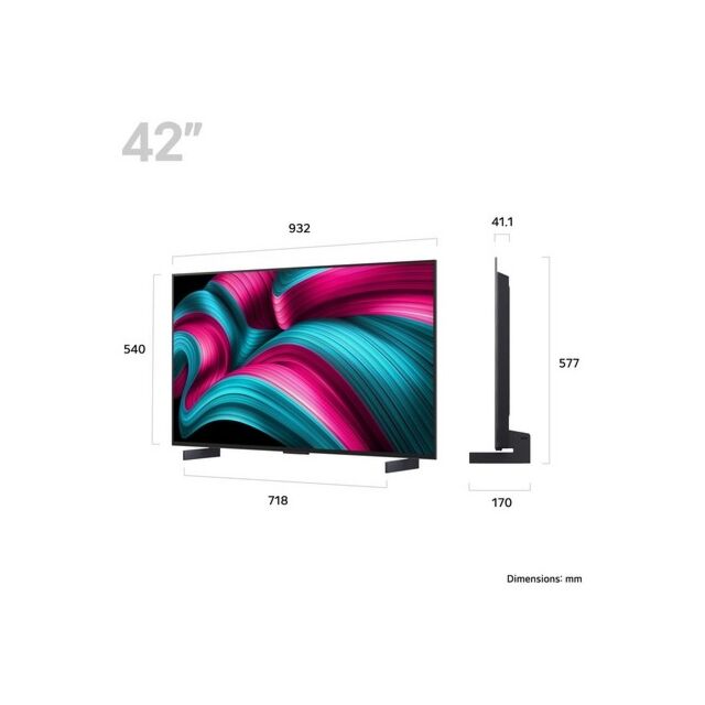 Lg OLED42C55LA.AEK 42inch 4K Ultra HD OLED evo AI C5 Smart TV